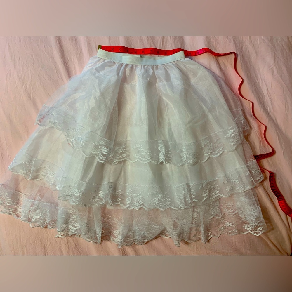 3 tier lace petticoat